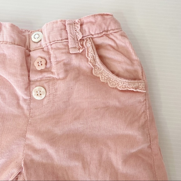 3 x bundle Girls size 0 lined cozy corduroy pants with long sleeve tops t-shirts - Picture 6 of 13